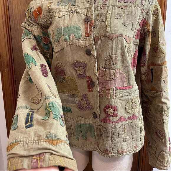 Sacred Threads Multi Color BOHO/Hippie Jacket - Picture 3 of 16